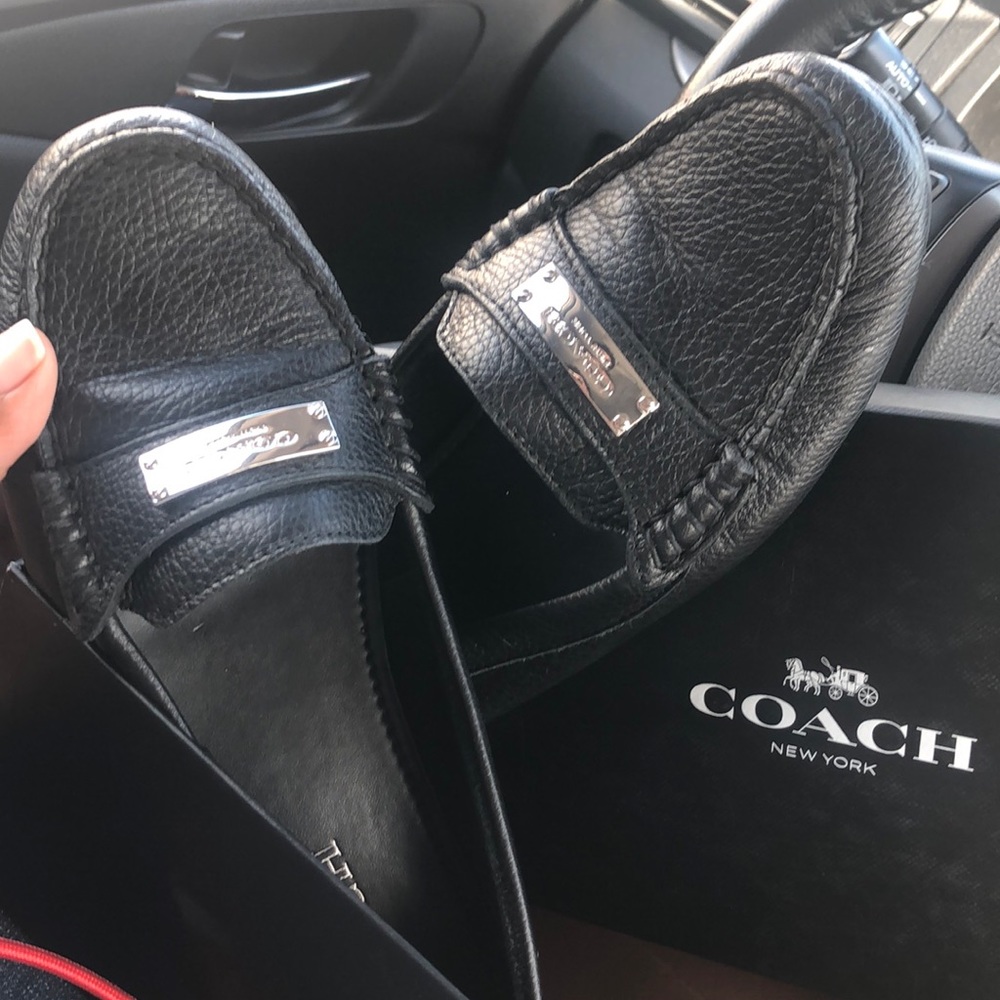 Coach rubber bottom loafers